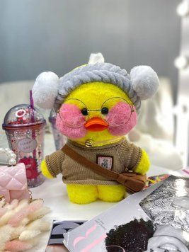 Игрушка "Lalafanfan" с одеждой (кофта, повязка, сумка + очки) Желтая 9035, 219, Bambini, Жёлтый, Унисекс 9035 фото