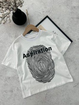 Футболка отпечаток Белый 25181, 99, c.n.h fashion, Белый, Для мальчиков, Лето, 146 25181 фото