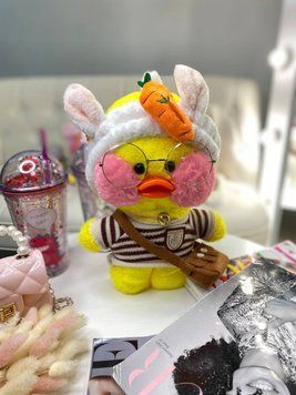 Игрушка "Lalafanfan" с одеждой (кофта, повязка, сумка + очки) Желтая 9037, 219, Bambini, Жёлтый, Унисекс 9037 фото