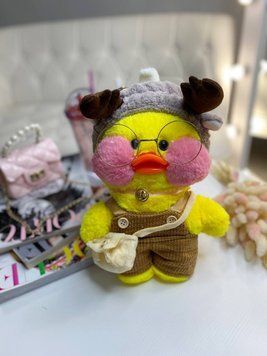 Іграшка "Lalafanfan" з одягом (кофта, пов'язка, сумка + окуляри) Жовта 9006 9006 фото