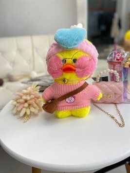 Іграшка "Lalafanfan" з одягом (кофта, пов'язка, сумка + окуляри) Жовта 9009 9009 фото