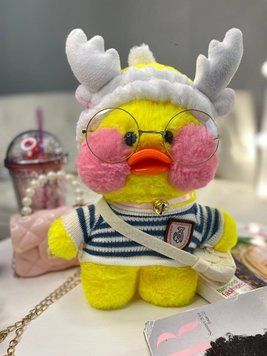 Игрушка "Lalafanfan" с одеждой (кофта, повязка, сумка + очки) Желтая 9021, 218, Bambini, Жёлтый, Унисекс 9021 фото