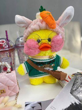 Игрушка "Lalafanfan" с одеждой (кофта, повязка, сумка + очки) Желтая 9029, 218, Bambini, Жёлтый, Унисекс 9029 фото