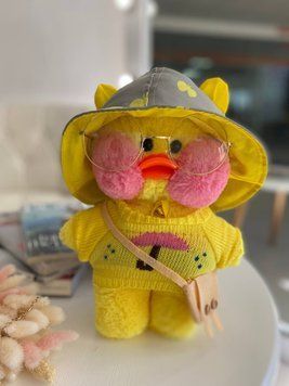 Іграшка "Lalafanfan" з одягом (кофта, пов'язка, сумка + окуляри) Жовта 6970 6970 фото